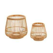 Afbeelding in Gallery-weergave laden, Windlicht Riet klein