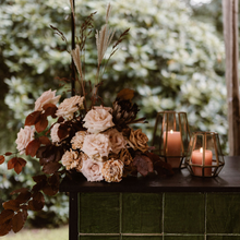 Afbeelding in Gallery-weergave laden, Windlicht Goud glas middel