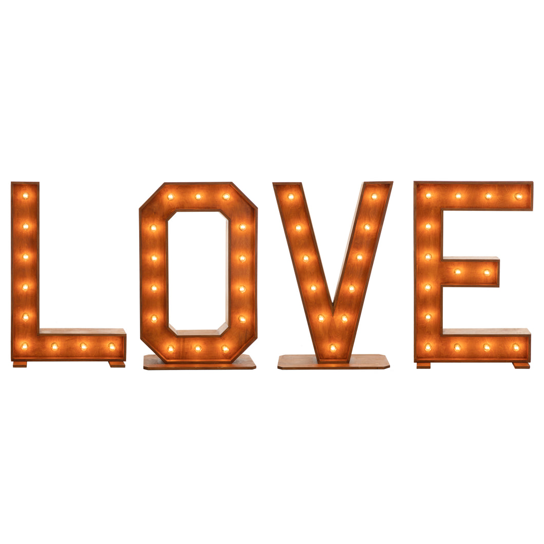 Lichtletters LOVE